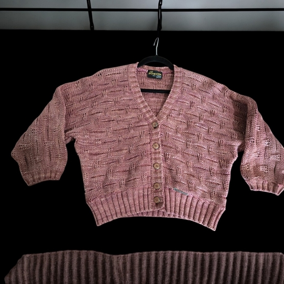 Sigi Scheiber Sweaters - Sigi Scheiber Short Cropped Length Cotton Cardigan